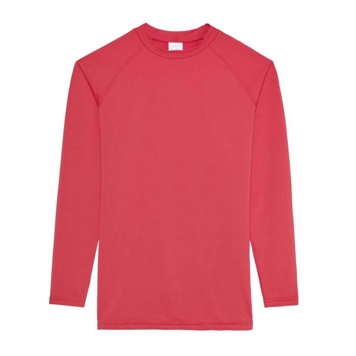 MEN`S COOL LONG SLEEVE BASE LAYER - Fire Red, #BA0C2F<br><small>UT-jc018fr-2xl</small>