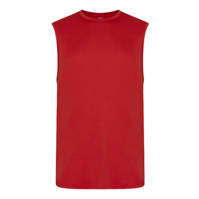 MENS COOL SMOOTH SPORTS VEST - Fire Red, #BA0C2F<br><small>UT-jc022fr-2xl</small>