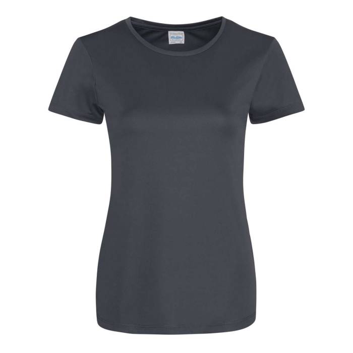 WOMEN`S COOL SMOOTH T - Charcoal, #51545D<br><small>UT-jc025ch-l</small>