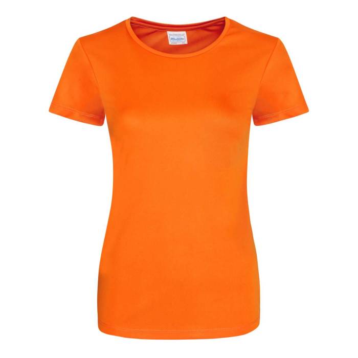 WOMEN`S COOL SMOOTH T - Electric Orange, #F85C29<br><small>UT-jc025eor-l</small>