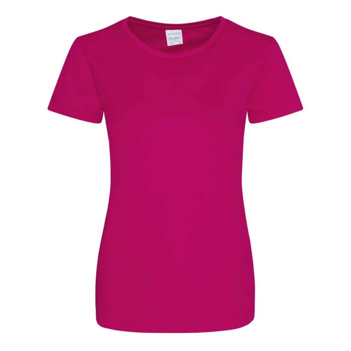 WOMEN`S COOL SMOOTH T - Hot Pink, #CE0F69<br><small>UT-jc025hpi-l</small>