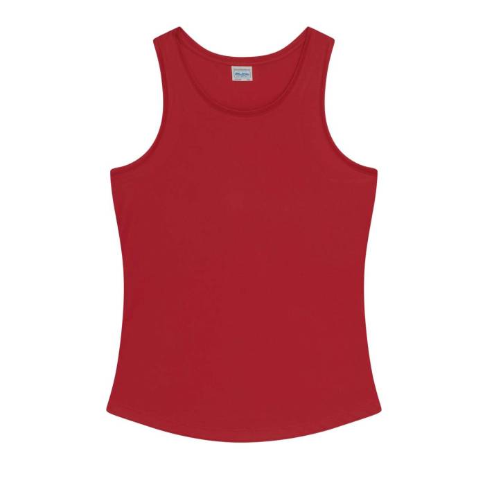 WOMEN`S COOL SMOOTH SPORTS VEST - Fire Red, #BA0C2F<br><small>UT-jc026fr-l</small>