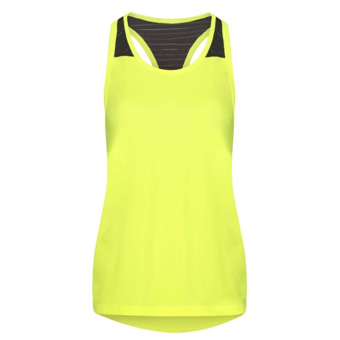 WOMEN`S COOL SMOOTH WORKOUT VEST - Electric Yellow/Jet Black, #DFEB2F/#171C21<br><small>UT-jc027eye/jbl-s</small>