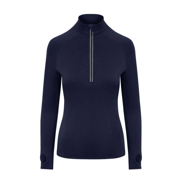 WOMEN`S COOL FLEX 1/2 ZIP TOP - French Navy, #081F2C<br><small>UT-jc035fnv-l</small>