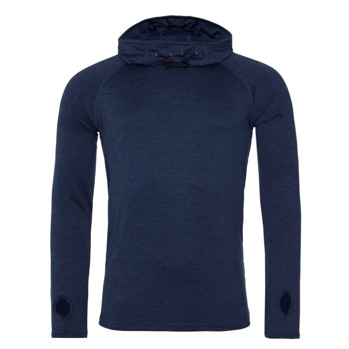 MENS COOL COWL NECK TOP - Navy Melange, #00152F<br><small>UT-jc037nvm-s</small>