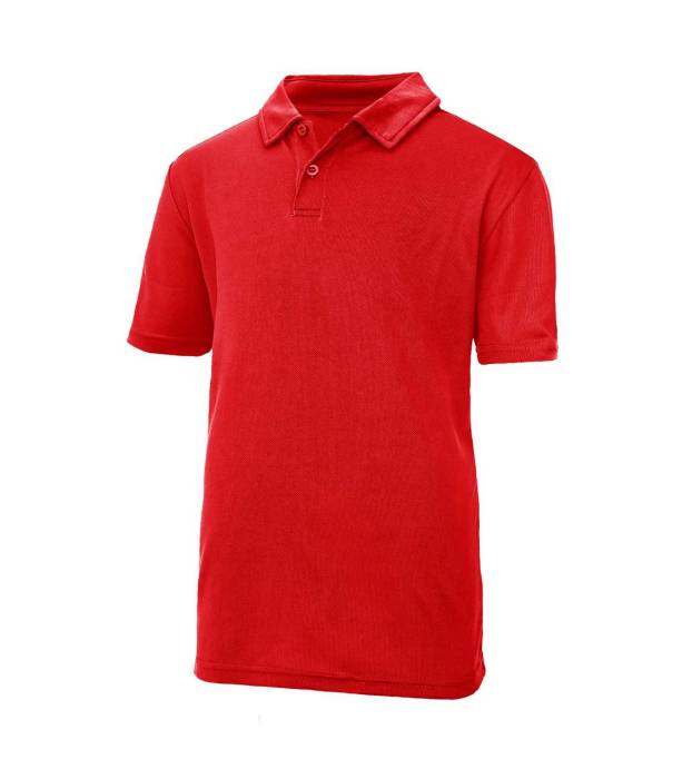 KIDS COOL POLO - Fire Red, #BA0C2F<br><small>UT-jc040jfr-l</small>