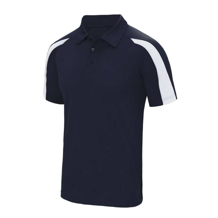 CONTRAST COOL POLO - French Navy/Arctic White, #000A1A/#FFFFFF<br><small>UT-jc043fn/arw-2xl</small>