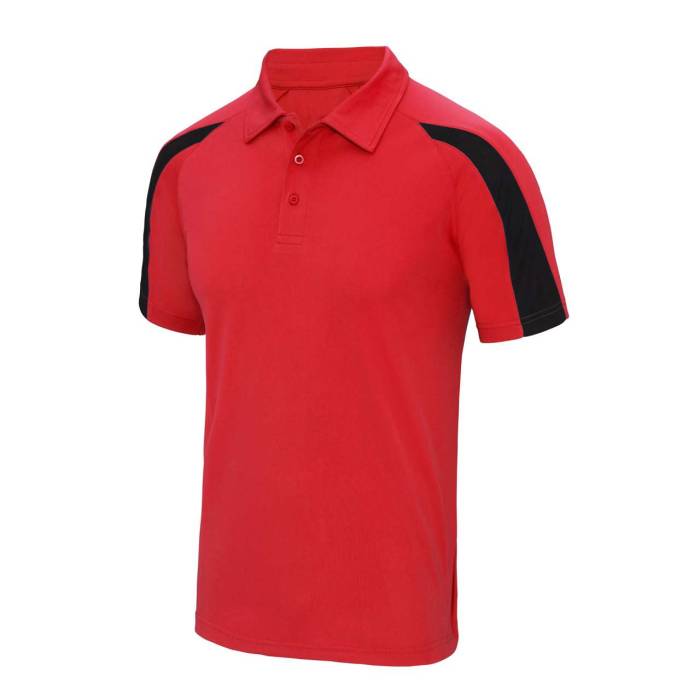 CONTRAST COOL POLO - Fire Red/Arctic White, #BA0C2F/#FFFFFF<br><small>UT-jc043fr/awh-m</small>