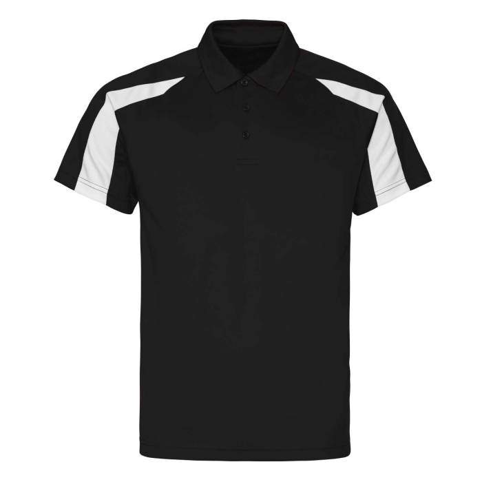 CONTRAST COOL POLO - Jet Black/Fire Red, #171C21/#BA0C2F<br><small>UT-jc043jbl/fr-s</small>