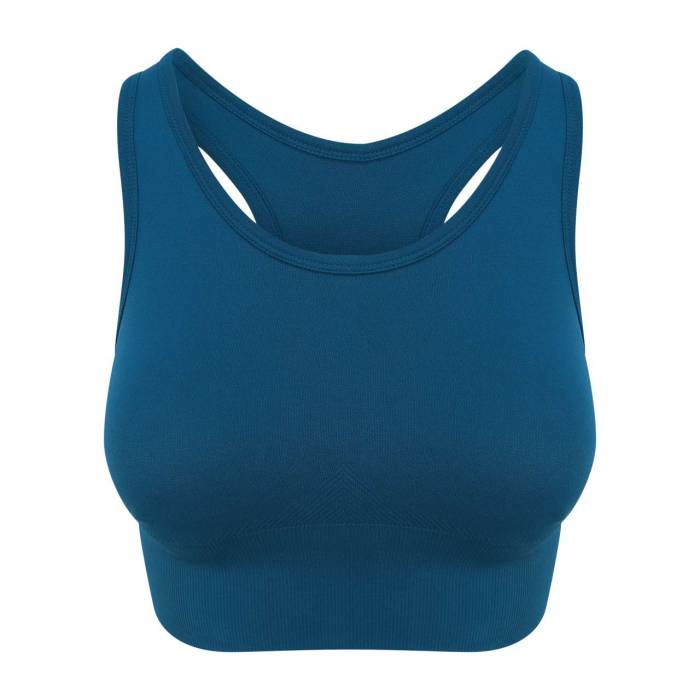 WOMEN`S COOL SEAMLESS CROP TOP - Ink Blue, #053F61<br><small>UT-jc166ink-l</small>