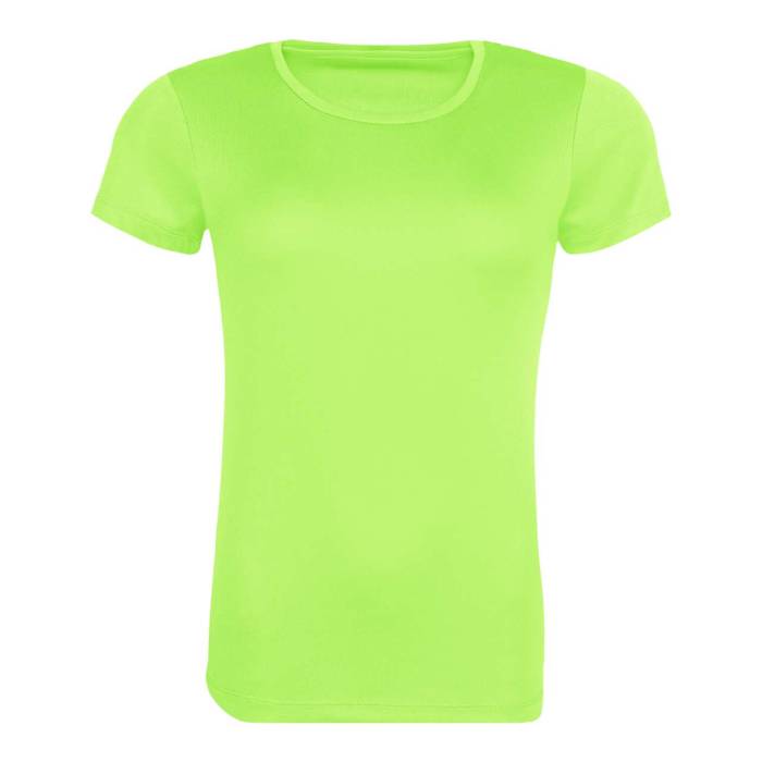 WOMEN`S RECYCLED COOL T - Electric Green, #A4DC30<br><small>UT-jc205eg-2xl</small>