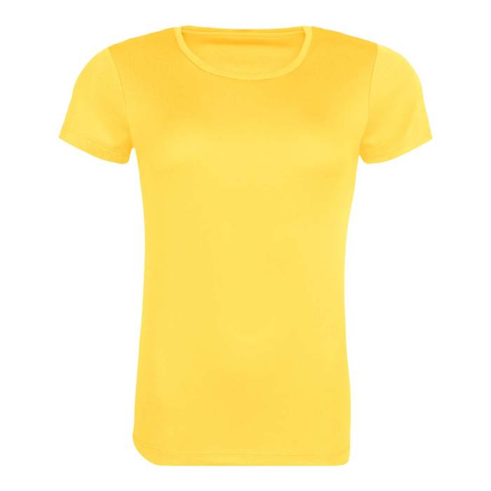 WOMEN`S RECYCLED COOL T - Sun Yellow, #FEDB00<br><small>UT-jc205sye-l</small>