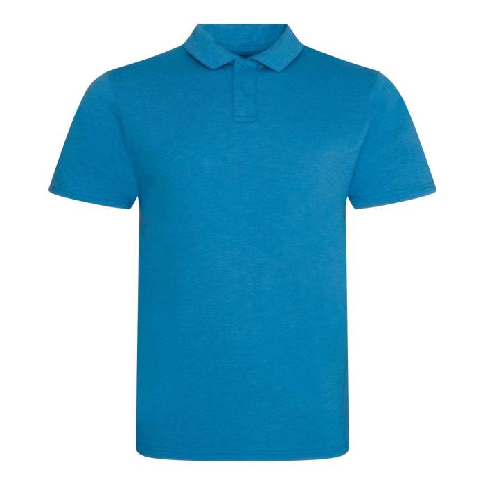 TRI-BLEND POLO - Heather Sapphire Blue, #059BD7<br><small>UT-jp001hsh-s</small>