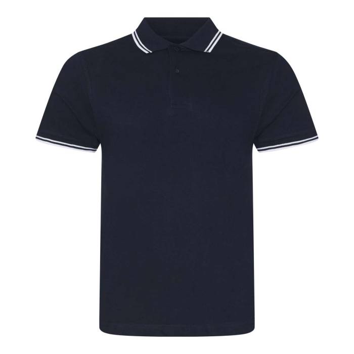 STRETCH TIPPED POLO - Navy/White, #00294A/#FFFFFF<br><small>UT-jp003nv/wh-2xl</small>