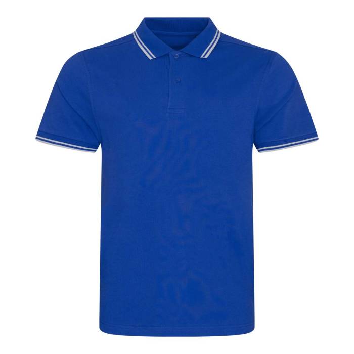 STRETCH TIPPED POLO - Royal Blue/White, #05599A/#FFFFFF<br><small>UT-jp003ro/wh-s</small>