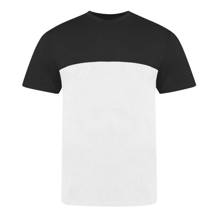 COLOUR BLOCK T - White/Navy, #FFFFFF/#041848<br><small>UT-jt110wh/nv-m</small>