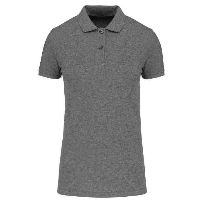 LADIES` ORGANIC 180 PIQUÉ POLO SHIRT - Grey Heather, #959CA6<br><small>UT-ka2026grh-2xl</small>