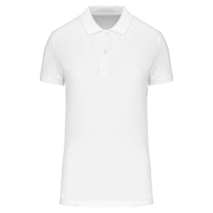 LADIES` ORGANIC 180 PIQUÉ POLO SHIRT - White, #FFFFFF<br><small>UT-ka2026wh-2xl</small>