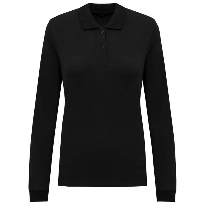 LADIES’ ORGANIC 180 PIQUÉ POLO SHIRT LONG SLEEVES