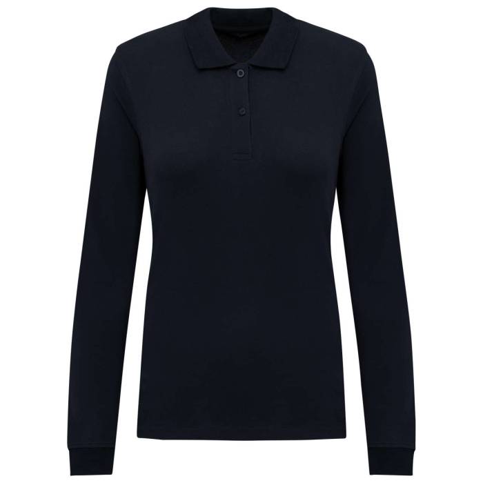 LADIES’ ORGANIC 180 PIQUÉ POLO SHIRT LONG SLEEVES