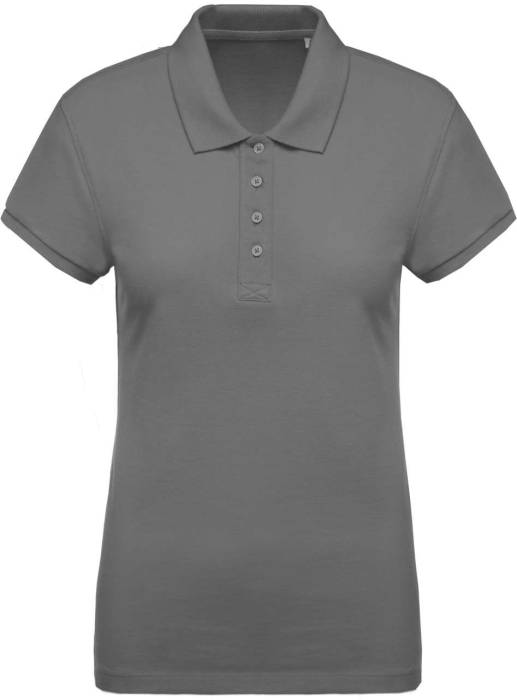 LADIES’ ORGANIC PIQUÉ SHORT-SLEEVED POLO SHIRT - Storm Grey, #4D4D4D<br><small>UT-ka210stgr-2xl</small>