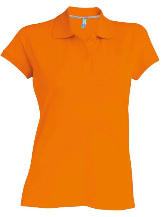 LADIES` SHORT-SLEEVED POLO SHIRT - Orange, #FF6308<br><small>UT-ka242or-2xl</small>