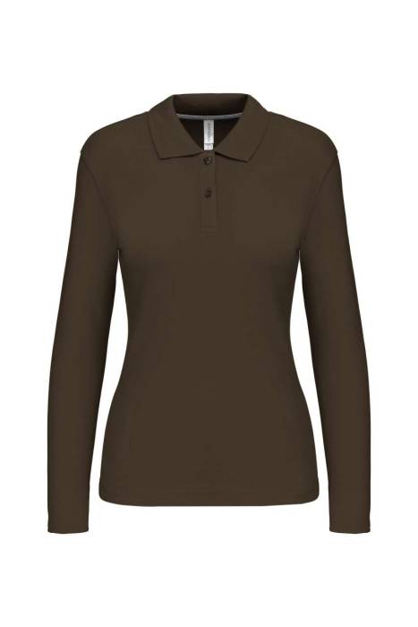 LADIES` LONG-SLEEVED POLO SHIRT - Forest Green, #1F362A<br><small>UT-ka244fo-2xl</small>