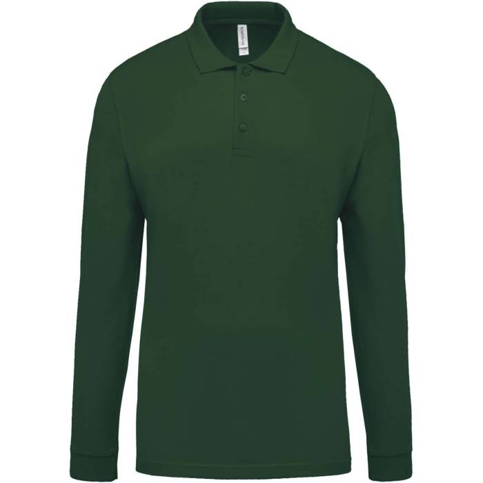 MEN`S LONG-SLEEVED PIQUÉ POLO SHIRT - Forest Green, #1F362A<br><small>UT-ka256fo-l</small>