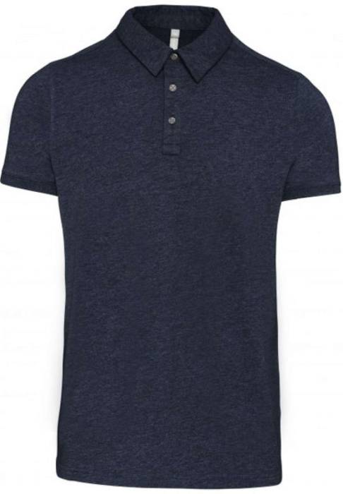 MEN`S SHORT SLEEVED JERSEY POLO SHIRT - French Navy Heather, #30314D<br><small>UT-ka262fnvh-2xl</small>