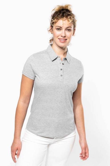 LADIES' SHORT SLEEVED JERSEY POLO SHIRT