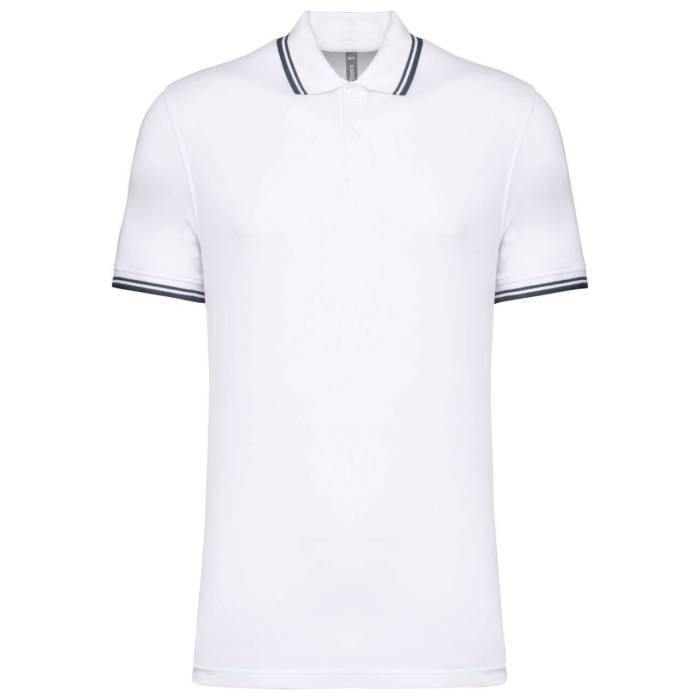 MEN'S SHORT-SLEEVED POLOSHIRT WITH CONTRASTING PIPING