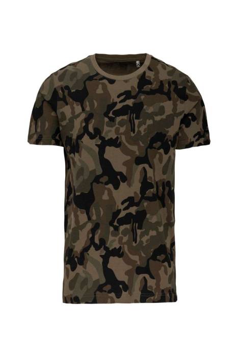 FÉRFI RÖVID UJJÚ TEREPMINTÁS PÓLÓ - Olive Camouflage, #7F7163/#585749/#2D2B2C<br><small>UT-ka3030olc-3xl</small>