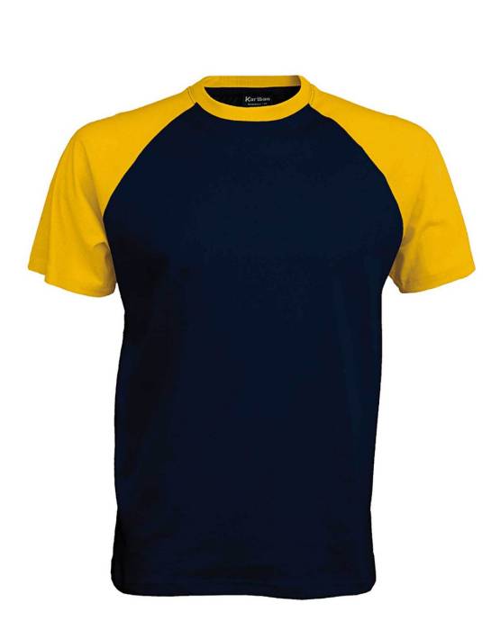 BASEBALL - KONTRASZT PÓLÓ - Navy/Yellow, #131B38/#FFF100<br><small>UT-ka330nv/ye-l</small>