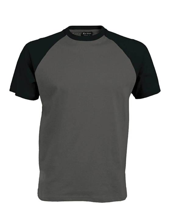 BASEBALL - KONTRASZT PÓLÓ - Slate Grey/Black, #4B5657/#000000<br><small>UT-ka330sl/bl-2xl</small>