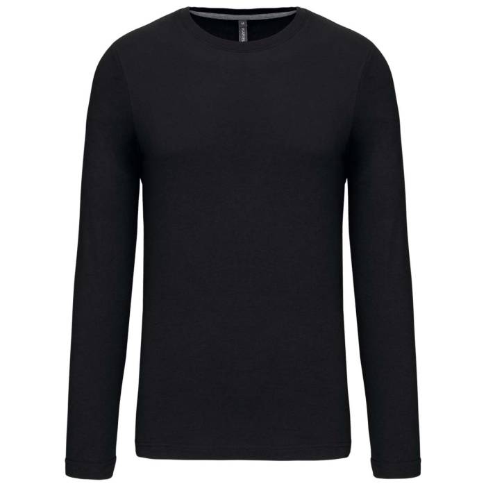 FÉRFI HOSSZÚ UJJÚ KÖRNYAKÚ PÓLÓ - Black, #000000<br><small>UT-ka359bl-3xl</small>