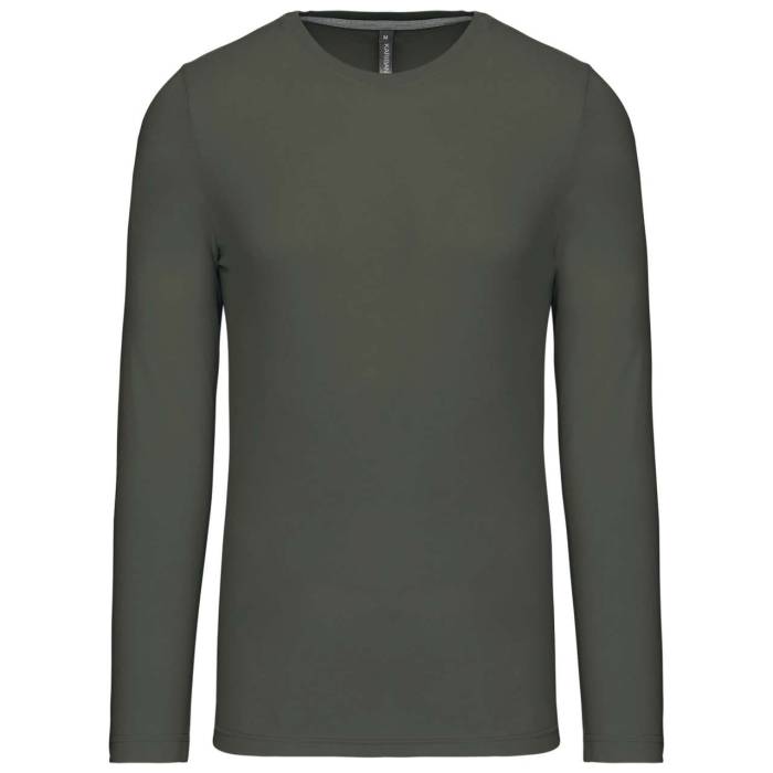 FÉRFI HOSSZÚ UJJÚ KÖRNYAKÚ PÓLÓ - Dark Khaki, #2E3428<br><small>UT-ka359dkh-4xl</small>