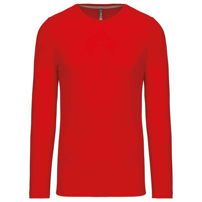 FÉRFI HOSSZÚ UJJÚ KÖRNYAKÚ PÓLÓ - Red, #DA0043<br><small>UT-ka359re-4xl</small>