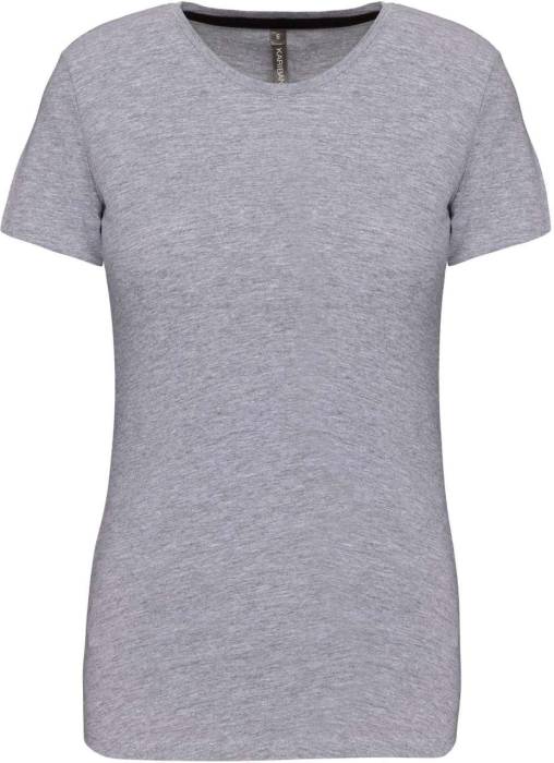 NŐI RÖVID UJJÚ KÖRNYAKÚ PÓLÓ - Oxford Grey, #ADAFAF<br><small>UT-ka380oxg-2xl</small>