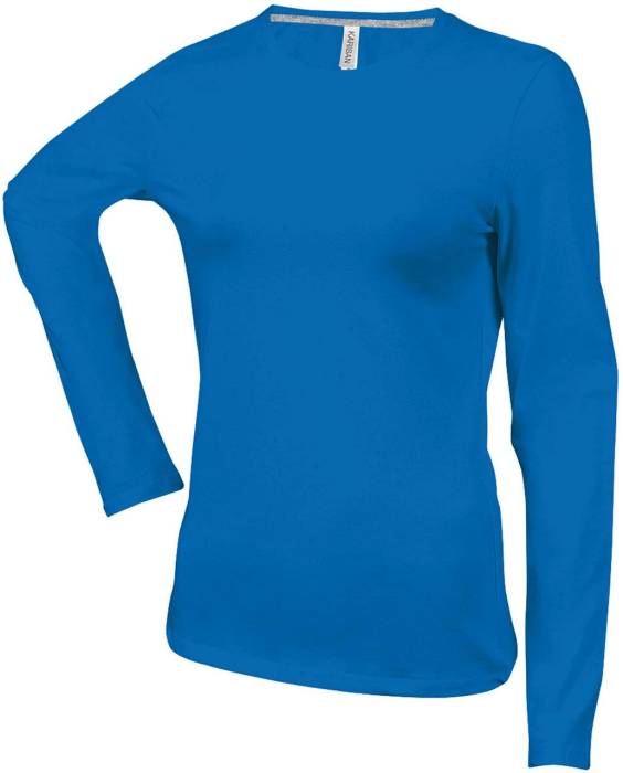 NŐI HOSSZÚ UJJÚ KÖRNYAKÚ PÓLÓ - Light Royal Blue, #2C5697<br><small>UT-ka383lro-l</small>