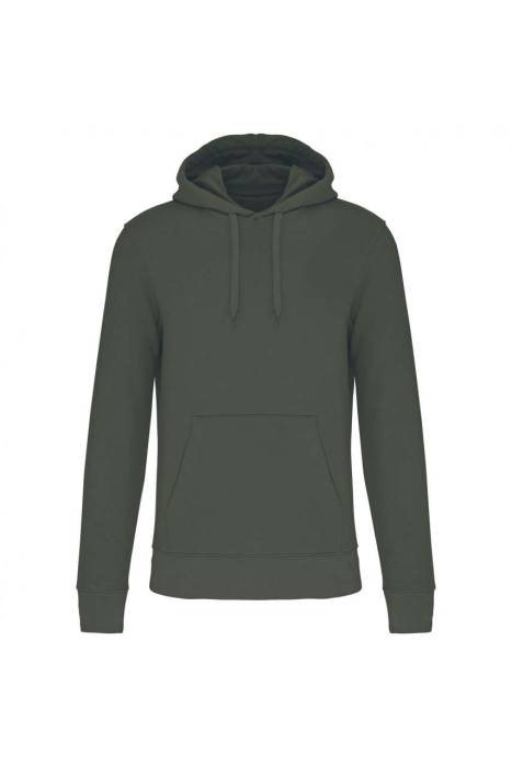 MEN`S ECO-FRIENDLY HOODED SWEATSHIRT - Dark Khaki, #2E3428<br><small>UT-ka4027dkh-2xl</small>