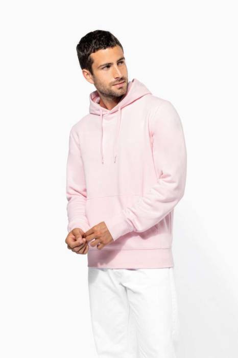 MEN`S ECO-FRIENDLY HOODED SWEATSHIRT - Pale Pink, #F4CAD1<br><small>UT-ka4027pp-2xl</small>