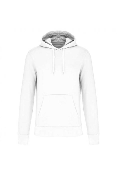 MEN`S ECO-FRIENDLY HOODED SWEATSHIRT - White, #FFFFFF<br><small>UT-ka4027wh-3xl</small>