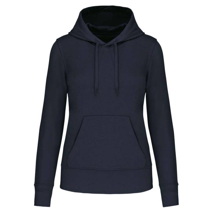 LADIES` ECO-FRIENDLY HOODED SWEATSHIRT - Navy, #021E2F<br><small>UT-ka4028nv-2xl</small>