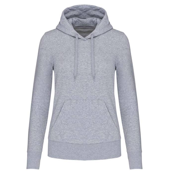 LADIES` ECO-FRIENDLY HOODED SWEATSHIRT - Oxford Grey, #ADAFAF<br><small>UT-ka4028oxg-2xl</small>