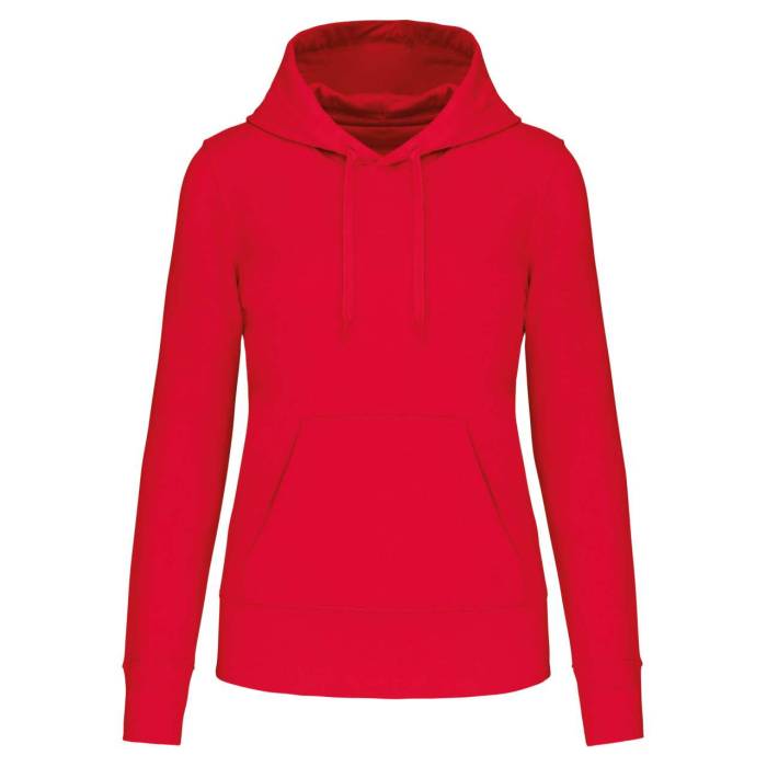 LADIES` ECO-FRIENDLY HOODED SWEATSHIRT - Red, #DA0043<br><small>UT-ka4028re-2xl</small>