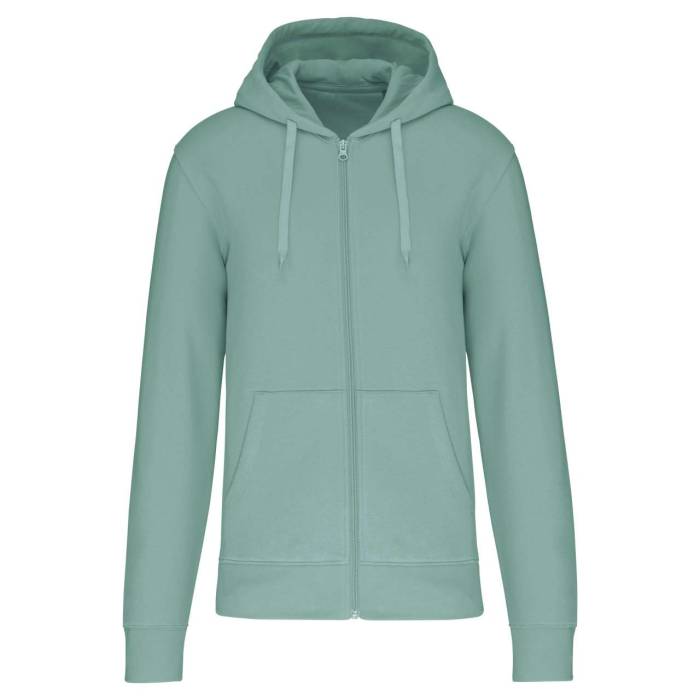 MEN'S ECO-FRIENDLY HOODED SWEATSHIRT WITH ZIP FASTENING