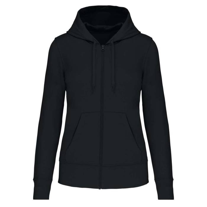 LADIES' ECO-FRIENDLY ZIPPED HOODED SWEATSHIRT