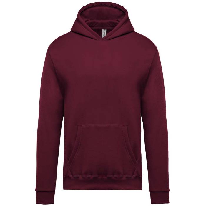 KIDS’ HOODED SWEATSHIRT - Wine, #642E38<br><small>UT-ka477wn-10/12</small>