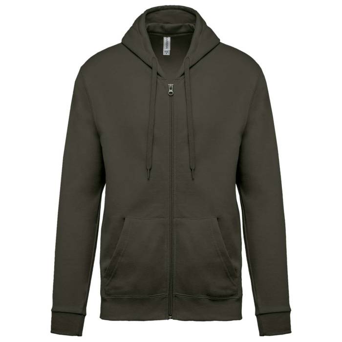 FULL ZIP HOODED SWEATSHIRT - Dark Khaki, #2E3428<br><small>UT-ka479dkh-3xl</small>