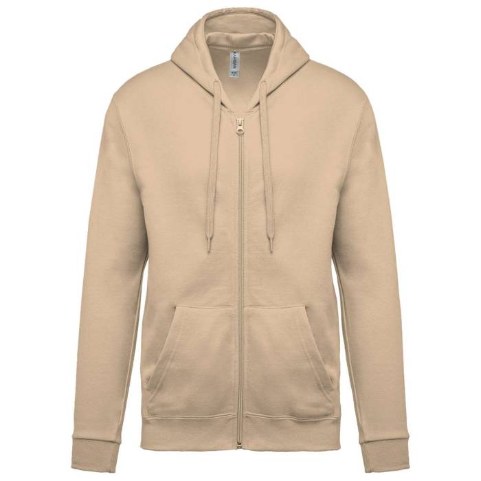 FULL ZIP HOODED SWEATSHIRT - Light Sand, #DECBB5<br><small>UT-ka479lsa-2xl</small>